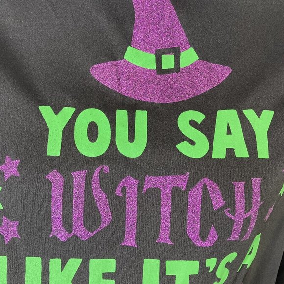 Witch Poncho You Say Witch Like Its A Bad Thing Halloween Costume One Size Top - Picture 3 of 9